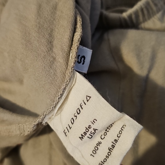 Filosofia 30s Cotton Tee & Shorts Set Green Small - Picture 6 of 6